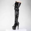 Pleaser - ADORE3020GP Cuissardes à plateforme - Noir Product image